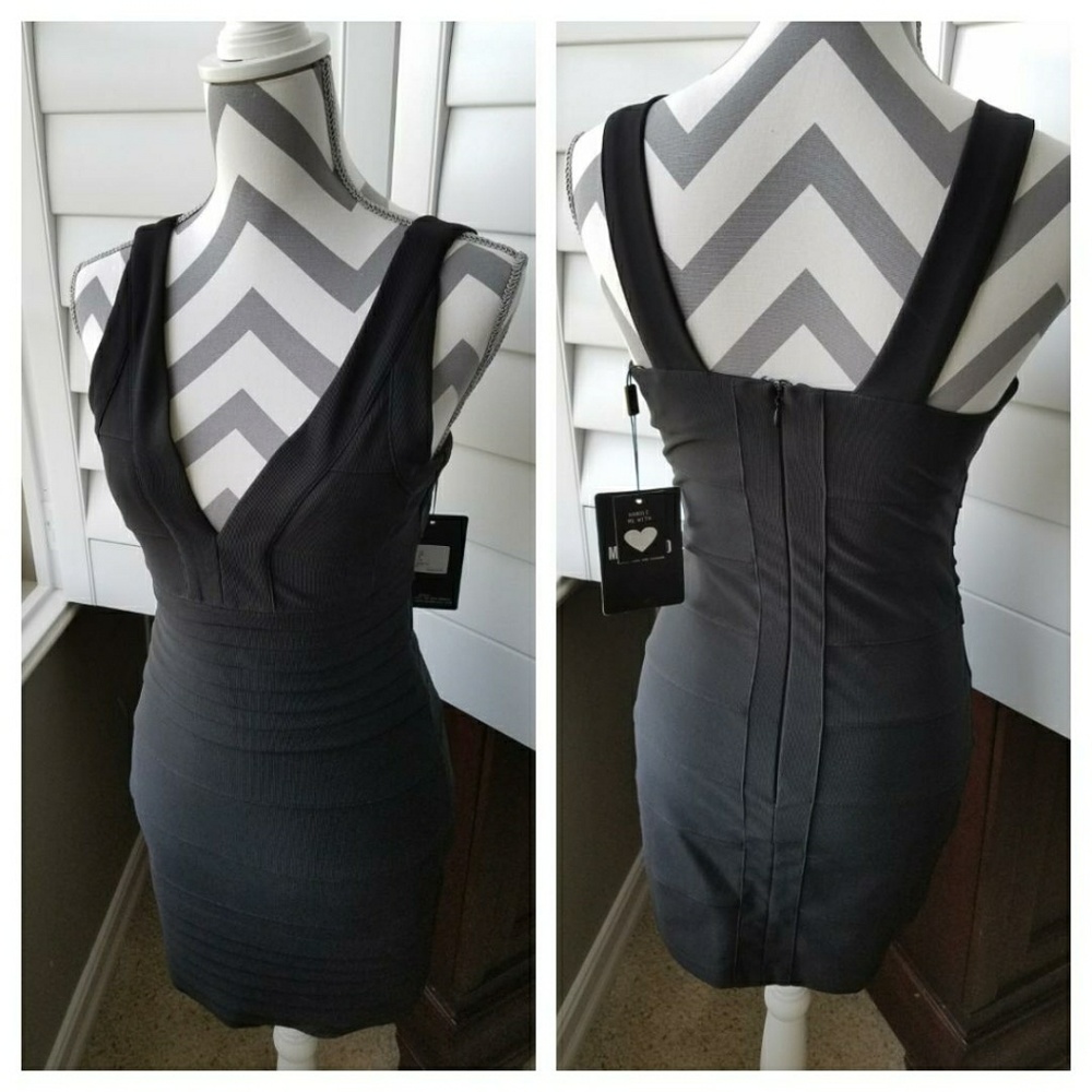NWT MISSGUIDED Little Black Bodycon Dress